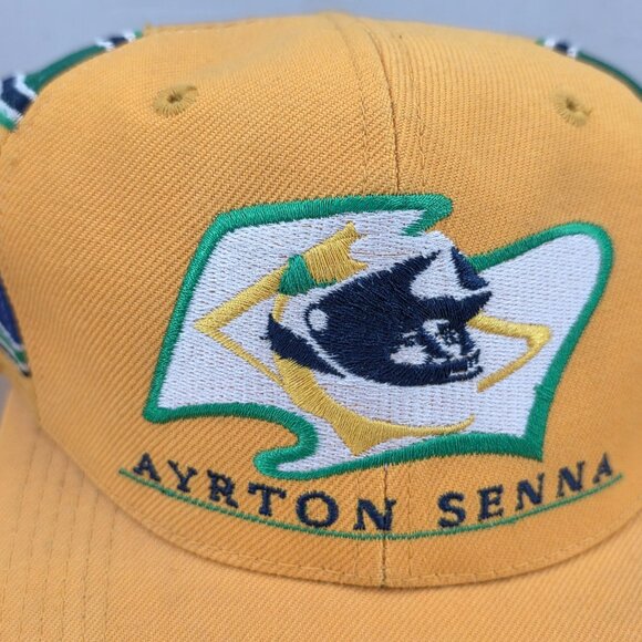 Cappello Giallo Ayrton Senna Ufficiale – Formula 1 Brasile Originale Motorsport - Picture 2 of 8